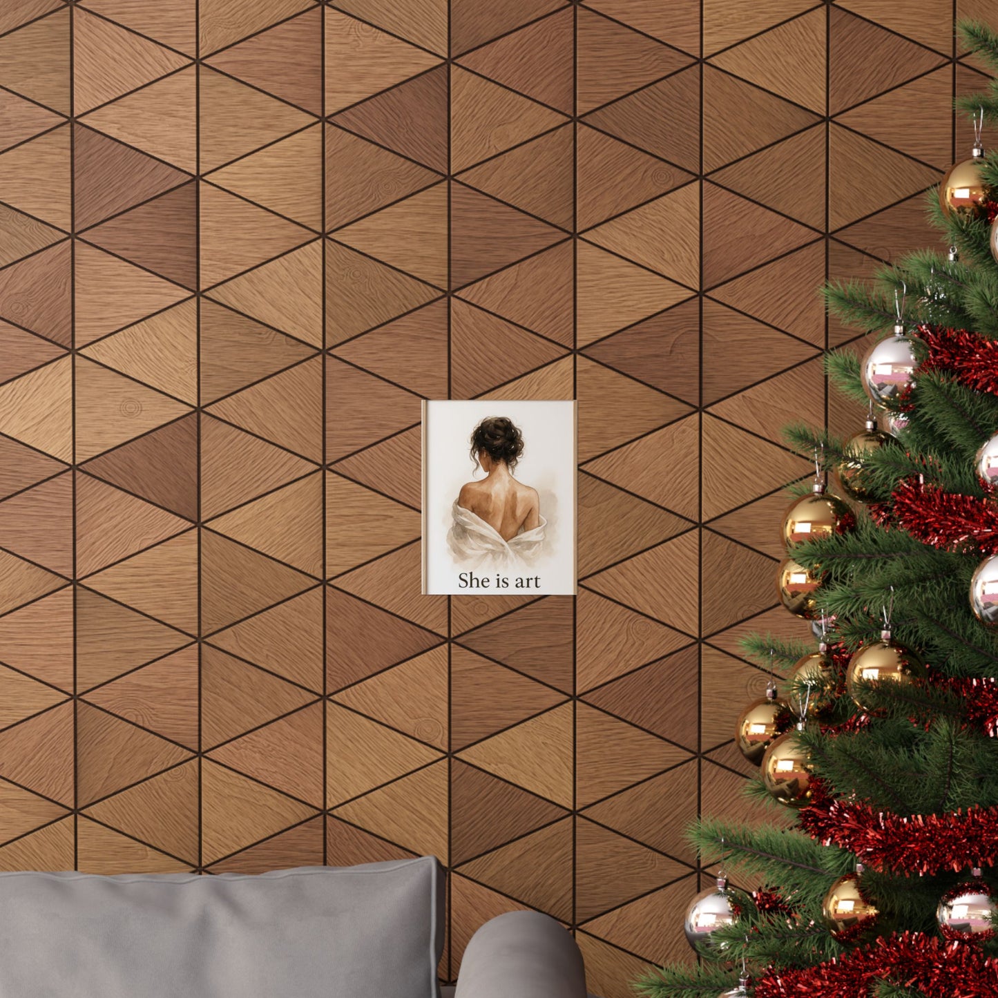 She Is Art Matte Poster — Feminine Figurative Wall Art